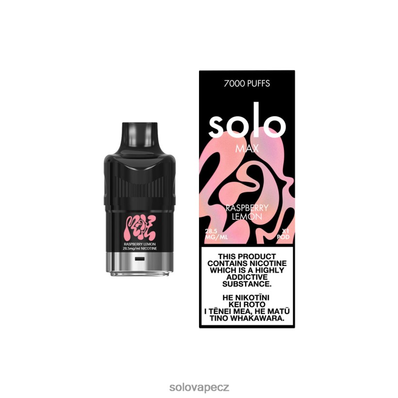 Solo Disposable Vape Flavours - Solo MAX lusk DB886H76 malinový citron
