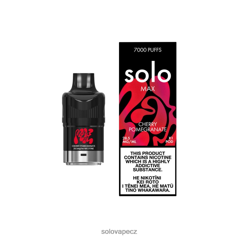 Solo Disposable Vape Flavours - Solo MAX lusk DB886H83 třešňové granátové jablko
