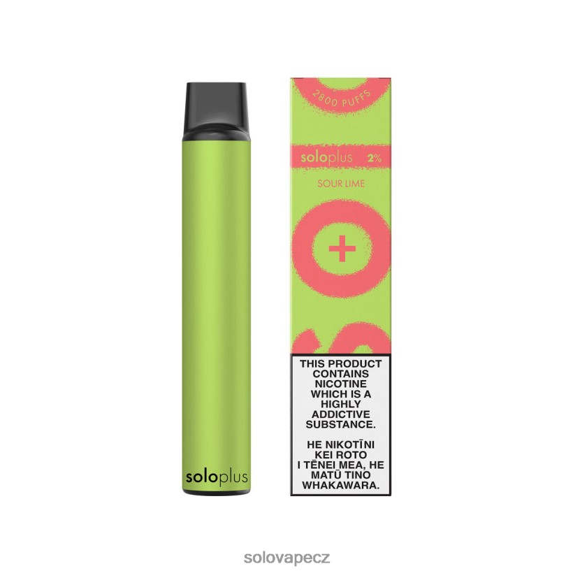 Solo Disposable Vape Flavours - Solo Plus jednorázová vapa DB886H34 kyselé vápno