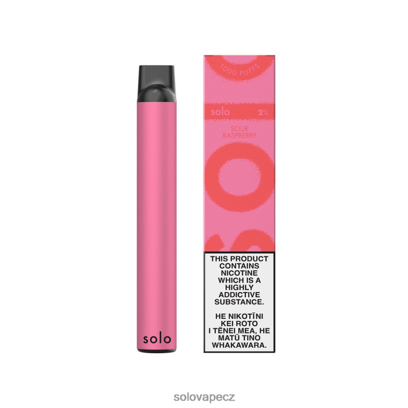 Solo Disposable Vape Flavours - Solo jednorázová vapa DB886H13 kyselá malina