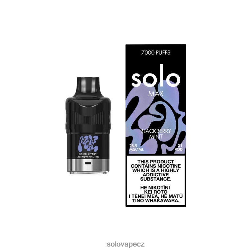 Solo Disposable Vape Prodej - Solo MAX lusk DB886H73 ostružinová máta