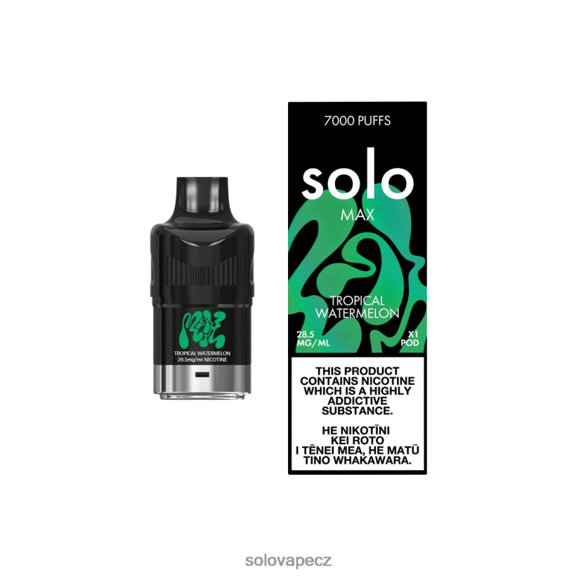 Solo Disposable Vape Review - Solo MAX lusk DB886H82 tropický meloun