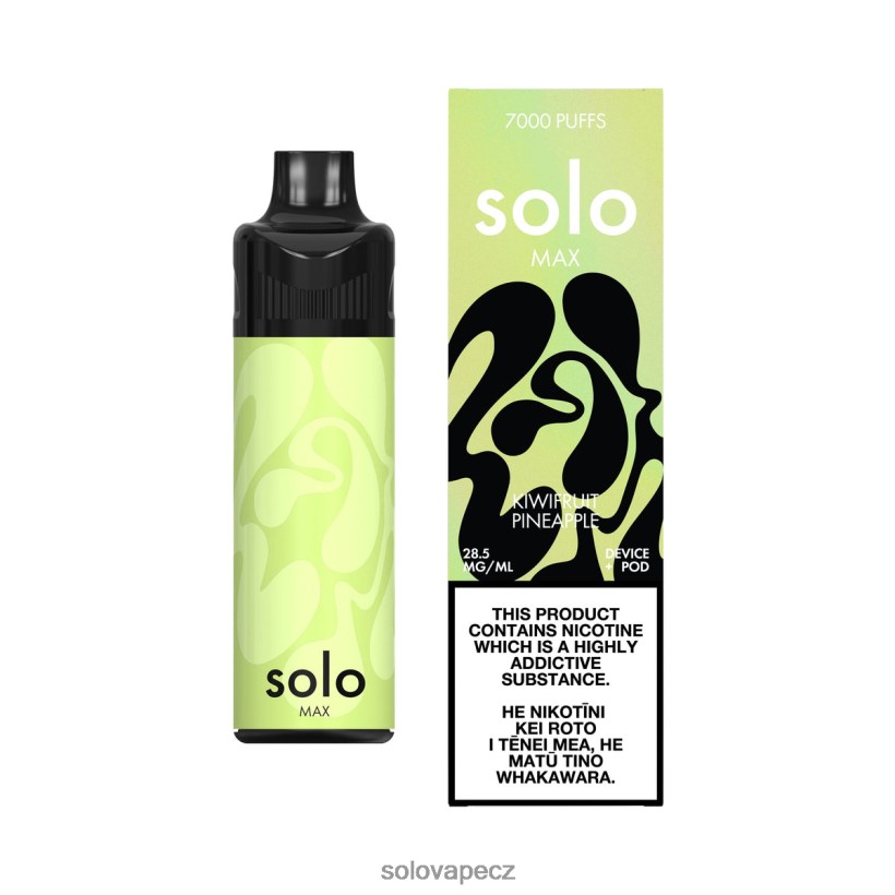 Solo Disposable Vape Review - Solo MAX pod kit DB886H68 kiwi ananas