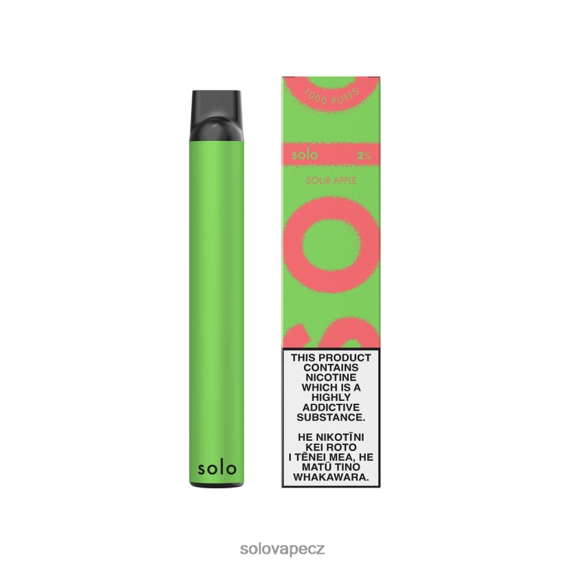 Solo Disposable Vape Review - Solo jednorázová vapa DB886H5 kyselé jablko