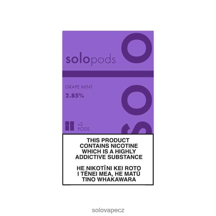 Solo Disposable Vape Review - Solo náhradní pod 2-balení DB886H54 hroznová máta